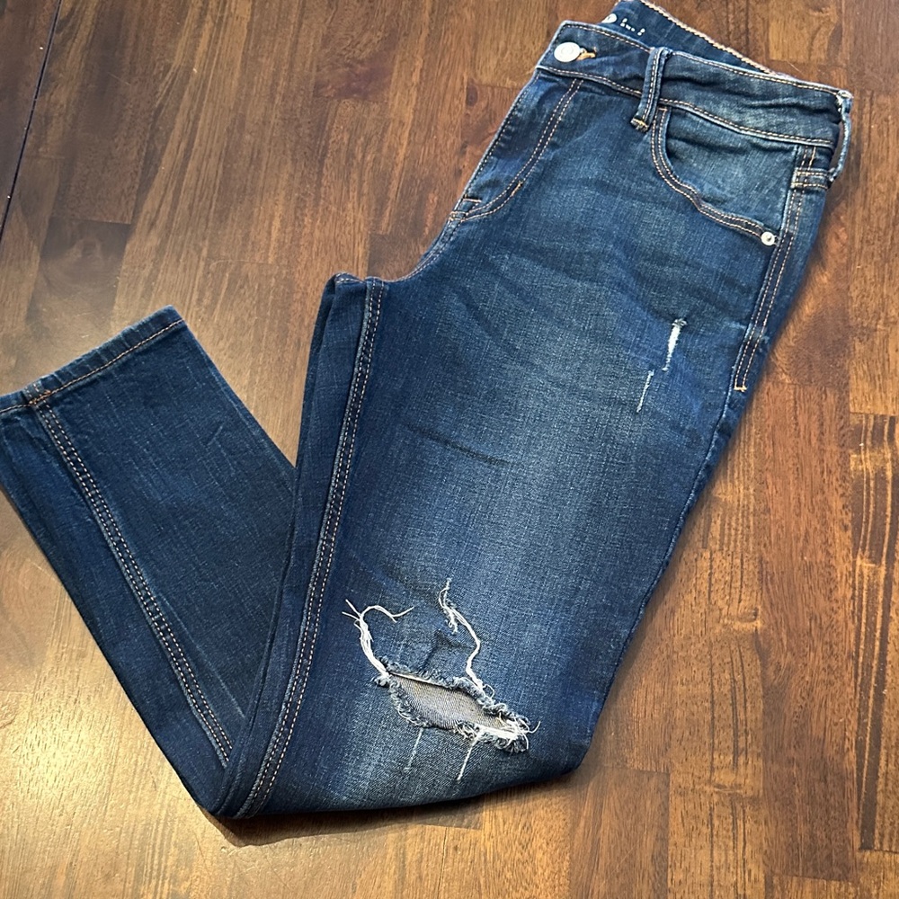 Old Navy Women's Skinny Jeans - Dark Blue, 8 Short